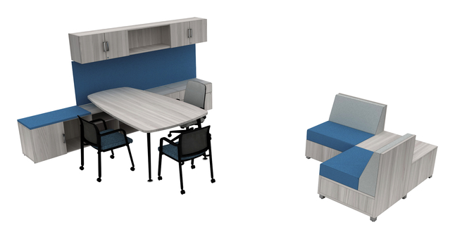 Image for AIS Calibrate Series Typical 49 Admin Desk, 11 x 7 Feet from School Specialty