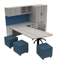 AIS Calibrate Series Typical 51 Admin Desk, 8 x 8 Feet, Item Number 5009072