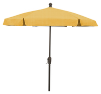 超细八角伞，玻璃纤维支撑，香槟柱曲柄升降机，指定颜色，7-1/2英尺，商品编号5009080