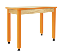 Classroom Select Hybrid Science Table, 54 x 24 x 30 Inches, Laminate Top, Oak Apron, Steel Frame, Item Number 5009131