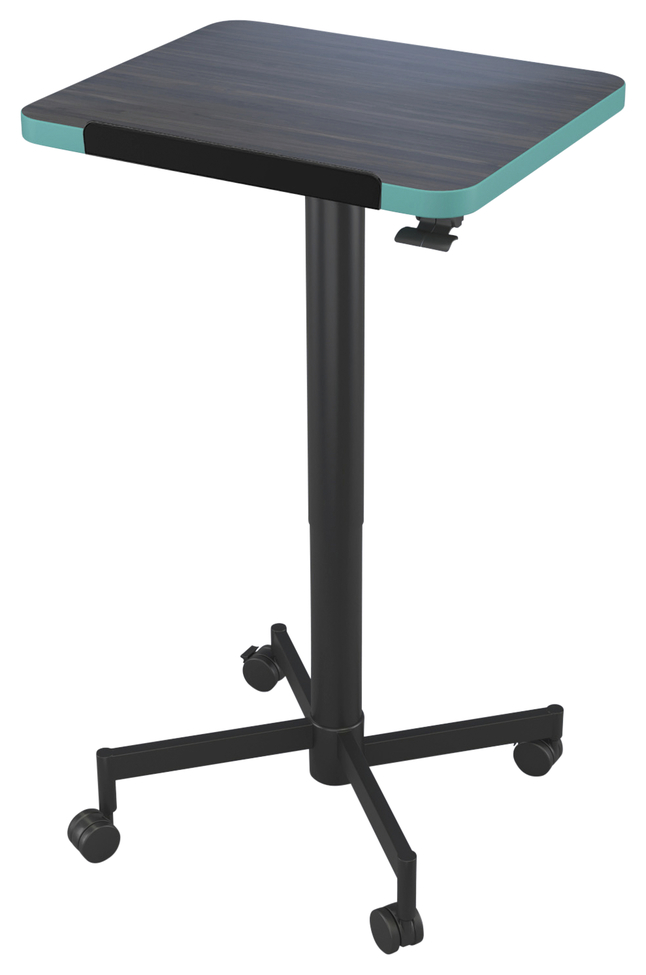 Image for Classroom Select Tilt-N-Nest Adjustable Height Podium, T-Mold Edge, Black Frame, 20 x 26 x 29 - 44-1/2 inches from School Specialty