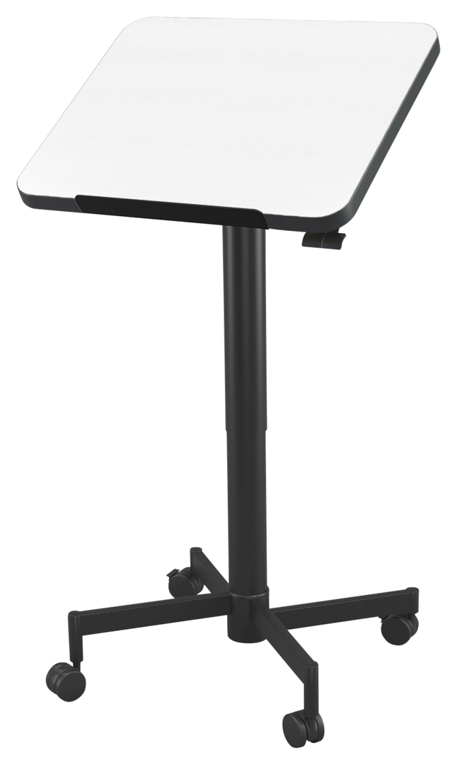Image for Classroom Select Tilt-N-Nest Adjustable Height Podium, Markerboard Top, LockEdge, Black Frame, 20 x 24 x 29 - 44-1/2 inches from School Specialty