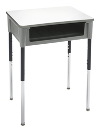 Classroom Select Contemporary Open Front Desk, 24 x 18 Inch Rectangle Markerboard, Painted, Bookbox, Item Number 5009576