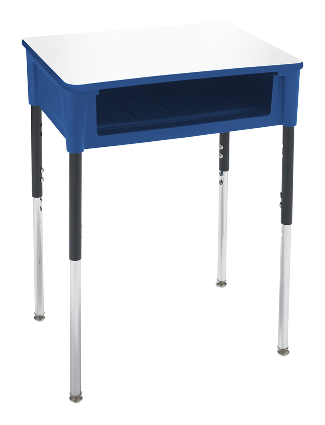 Classroom Select Contemporary Open Front Desk, 24 x 18 Inch Rectangle Markerboard, T-Mold Edge, Item Number 5009577