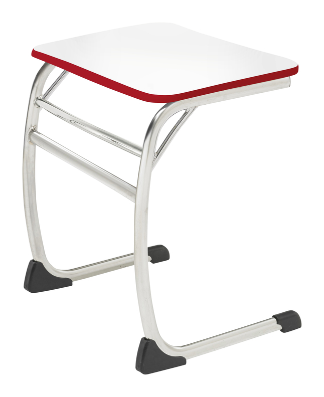 Image for Classroom Select Neoclass Elliptical Cantilever Desk, Rectangle Markerboard, T-Mold Edge, T-Mold, 26 x 20 Inches from School Specialty