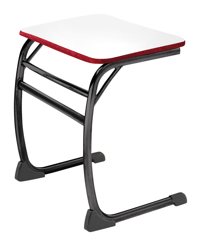 Classroom Select Neoclass Elliptical Cantilever Desk, 26 x 20 Inches, Rectangle Markerboard, LockEdge, Item Number 5009605