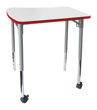 Classroom Select Neomove Collaboration Desk, 27 x 25 Inch Rectangle Markerboard, T-Mold Edge, Item Number 5009611