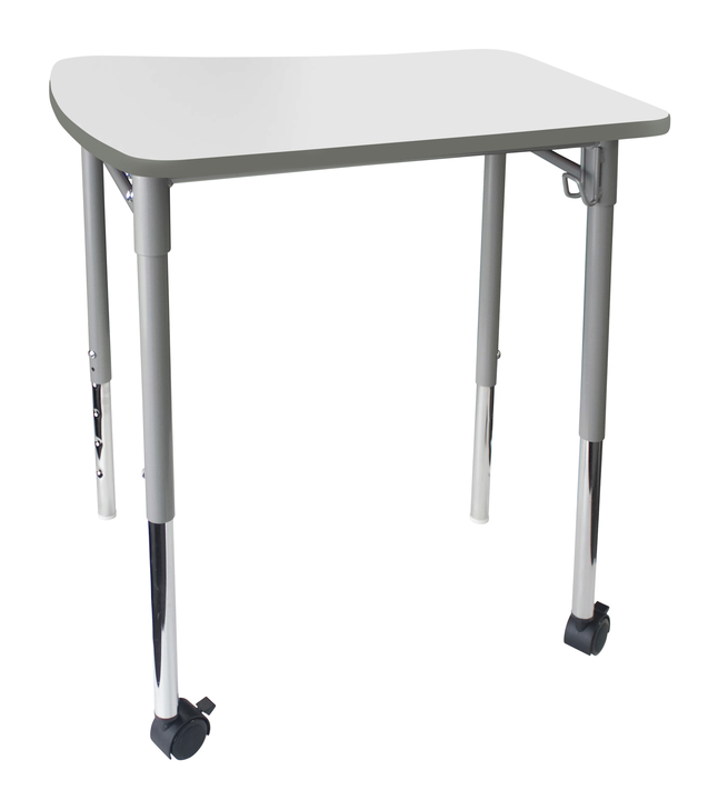 Classroom Select Neomove Collaboration Desk, Rectangle Markerboard, Painted Edge, 27 x 25 Inches, Item Number 5009610