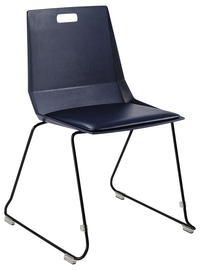 National Public Seating LuvraFlex Chair, 17.5 Inch Seat Height, Stackable, Padded Seat Item Number, 5009854