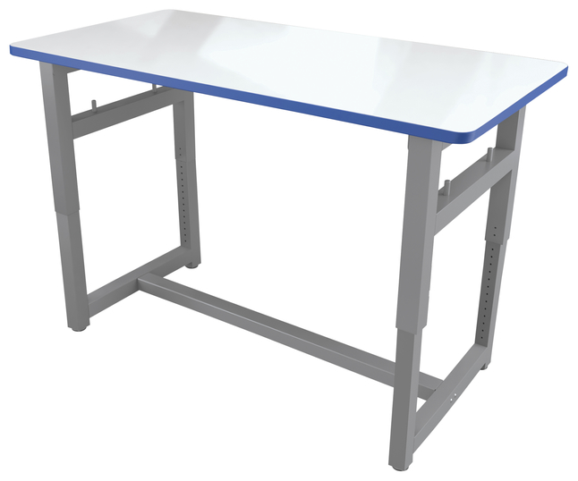 Image for Classroom Select Makerspace Professional Project Table, 30 x 72 Inch Markerboard Top, Titanium Frame, T-Mold from School Specialty