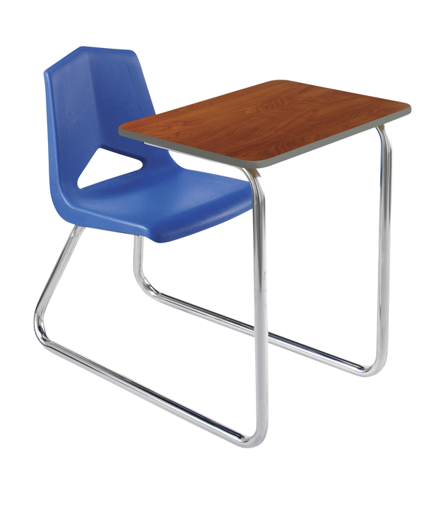 Image for Classroom Select Royal 1400 Sled Base Combo Laminate Top Desk, 18 Inch A+ Seat, 26 x 20 Inch, Painted Edge, Chrome Frame from School Specialty