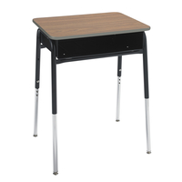 Classroom Select Royal 1600 Open Front Desk, Plastic Book Box, 24 x 18 Inches, Laminate Top, Painted Edge, Black Frame, Item Number 5009942