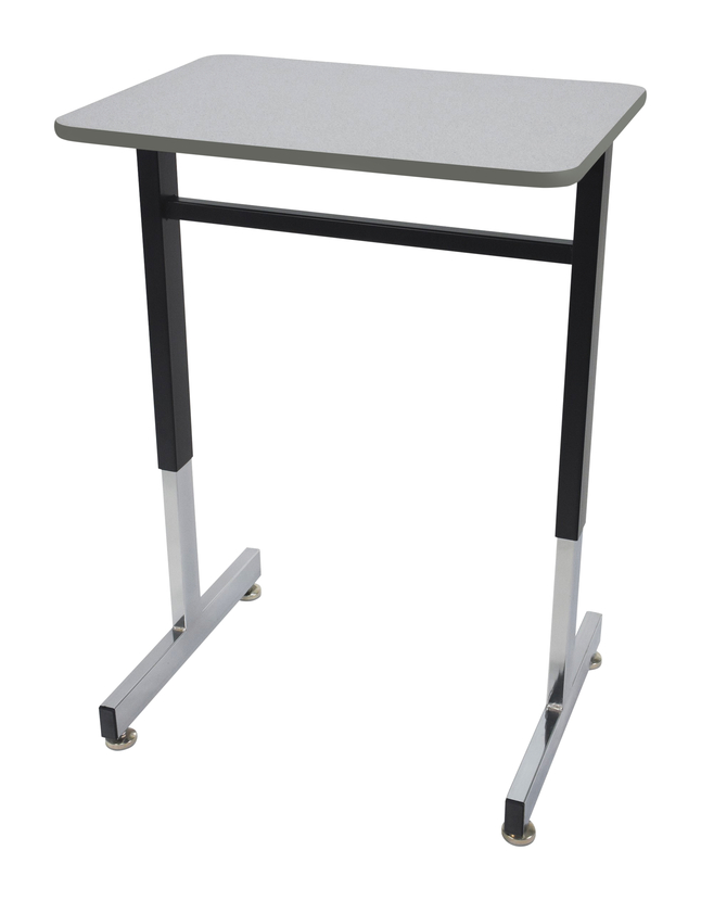 Image for Royal Seating 1600 Study Top, Pedestal Leg, 18 x 24 Laminate Top, Painted Edge Black Frame from School Specialty
