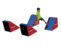 Image for Warrior Fitness Red Angled Dash, Set of 4 from School Specialty
