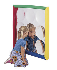Children's Factory Square Soft Frame Concave Bubble Mirror, 34 x 34 x 1-1/2 in, Item Number 505697