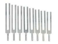 Frey Scientific Concert Pitch or Physics Scale Tuning Fork Set of 8 with Mallet, Wooden Box, 2 Sets of 8, Item Number 2093400