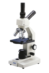 Frey Scientific Student Microscope, Dual Head , 4X, 10X, 40XR Objectives, LED Illumination, Item Number 563290