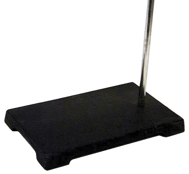 United Scientific Support Stand with Rods, 5 x 8 Inch Cast Iron Base with 20 x 3/8 Inch Rod, Item Number 568997