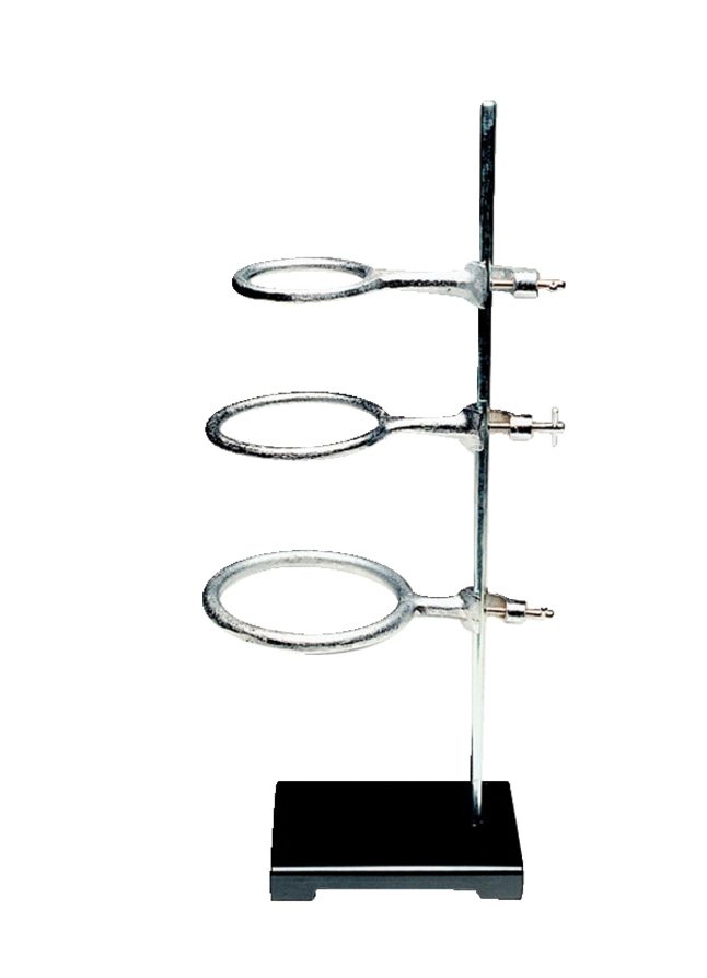 GSC Support Ring Stand and Rings, 6 x 4 in Base, 18 in Rod, Includes 2 Rings, Item Number 574239