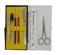 Frey Scientific 61 Series Student Dissection Kit with Replaceable Blade Scalpel - Plastic Case, Item Number 576867