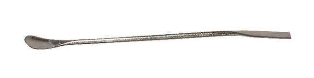 Frey Scientific Micro Spatula-Spoon, 9 Inch Length, Nickel-Stainless Steel, Item Number 589092