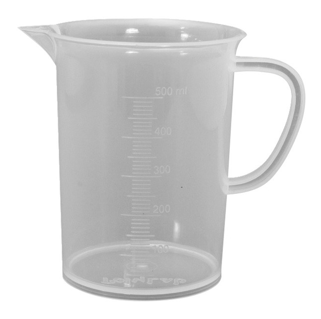 Frey Scientific Low Form Beaker with Handle, 500 ml, Polypropylene, Item Number 594513
