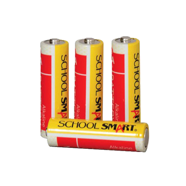 School Smart Alkaline AA Battery, Pack of 4, Item Number 595618