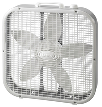 Image for Lasko Slim 20 Inch Box Fan with Save Smart, White from School Specialty