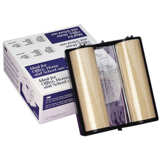 3M Dual Laminating Refill Cartridge Roll, 8-1/2 Inches x 100 Feet, 5.6 mil Thick, Item Number 613973