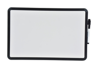 School Smart Dry Erase Board with Black Marker, 11 x 17 Inches, Black Frame Item Number 633746