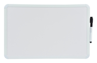 School Smart Dry Erase Board with Black Marker, 11 x 17 Inches, White Frame Item Number 633747