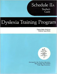 Dyslexia Training Program, Schedule IIA, Teacher's Guide, Item Number 9780838822036