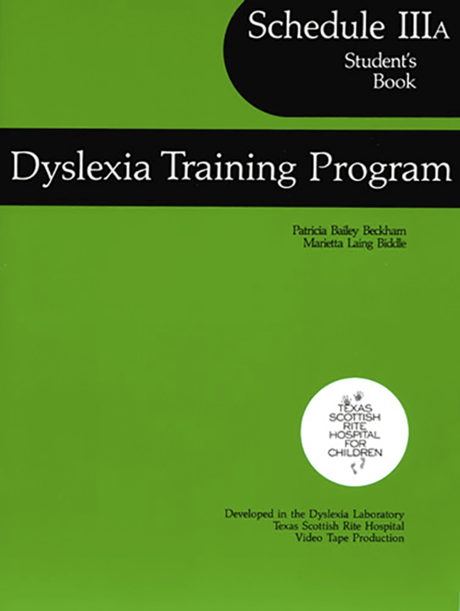 Image for Dyslexia Training Program, Schedule IIIA, Student's Book from SSIB2BStore
