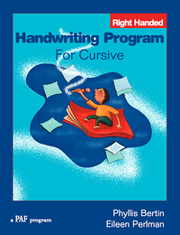 Preventing Academic Failure (PAF) Handwriting Program for Cursive Workbook, Right-Handed, Grades K to 6, Item Number 9780838851272