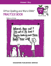 Sitton Spelling, Student Practice Book, Level 4, Answer Key, Item Number 9781886050983