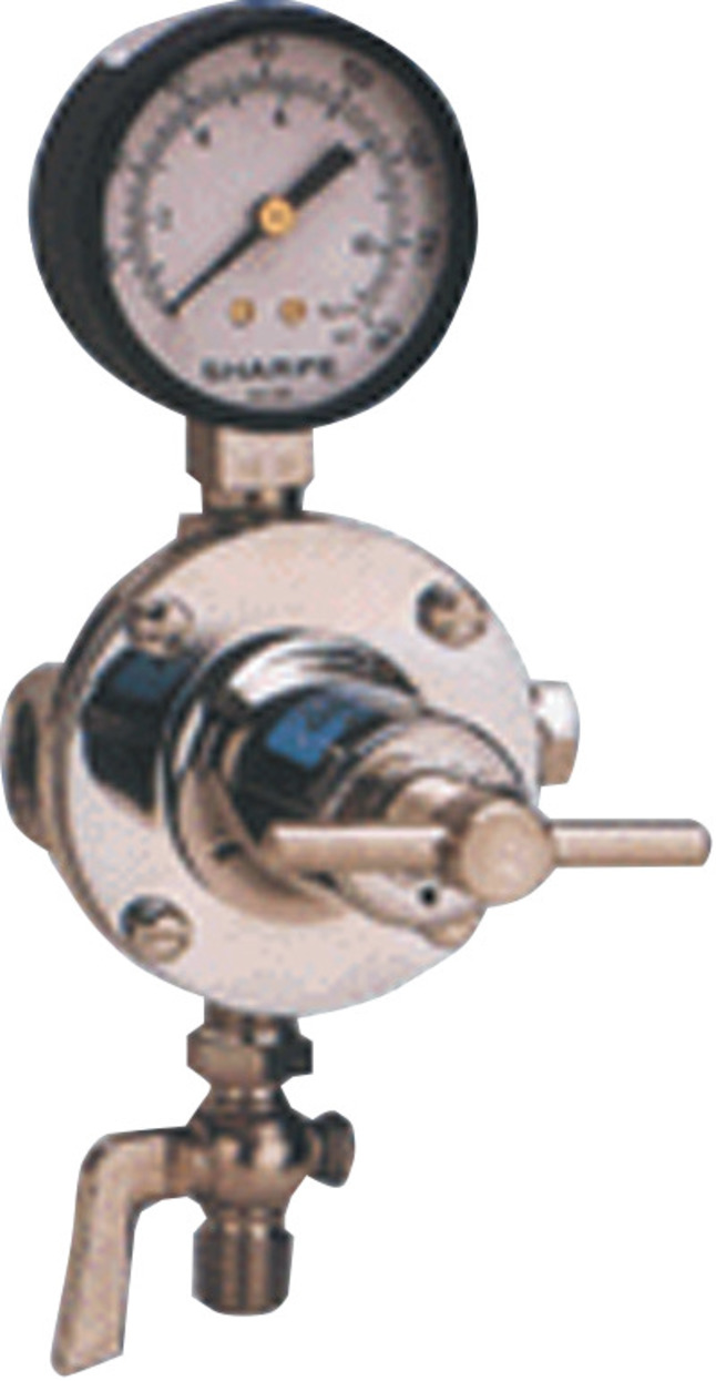 Sharpe 18C-500 3-Regulated Outlet Air Regulator Assembly with Air Gauge and Air Cock Outlet, Item Number 1051958